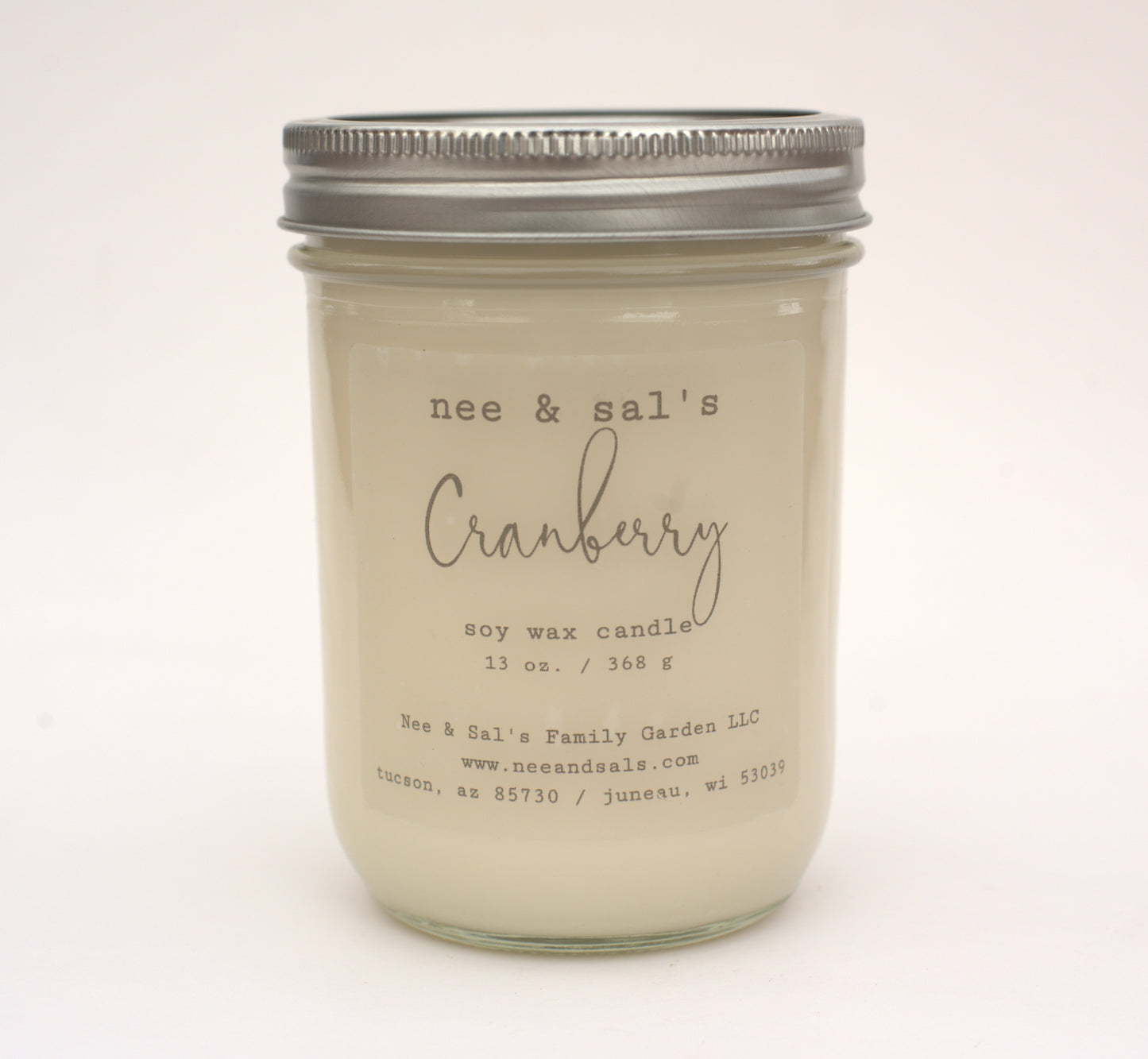 Cranberry soy candle 13 oz.